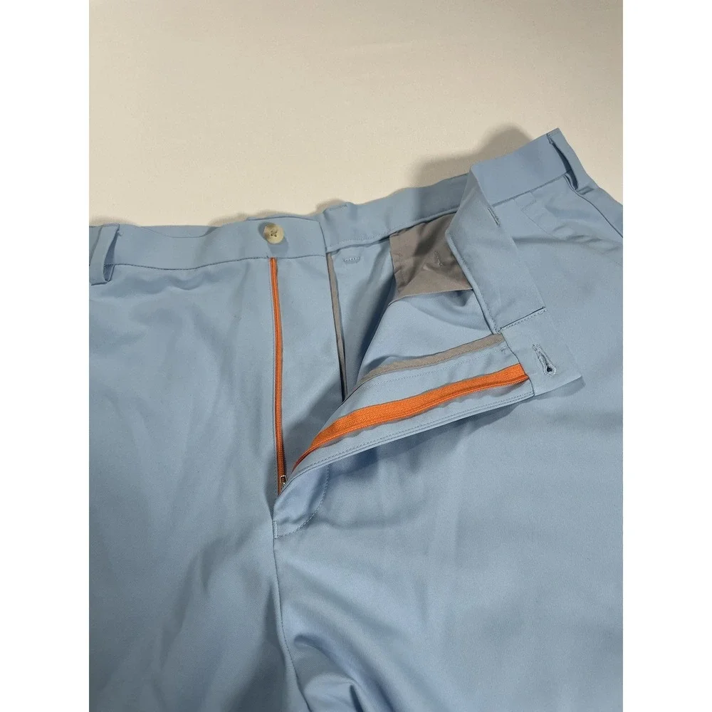 Peter Millar Salem shorts Men's 42 Performance Chino Golf Light Blue Wicking - Picture 3 of 11